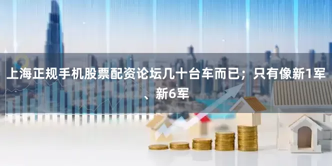 上海正规手机股票配资论坛几十台车而已；只有像新1军、新6军